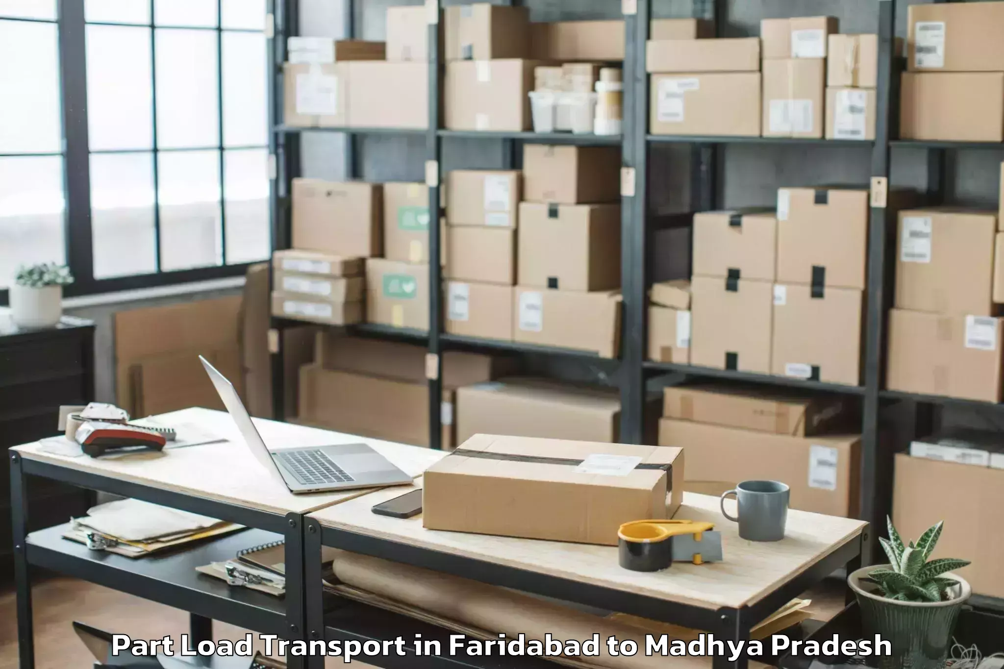 Book Faridabad to Chhota Chhindwara Part Load Transport Online